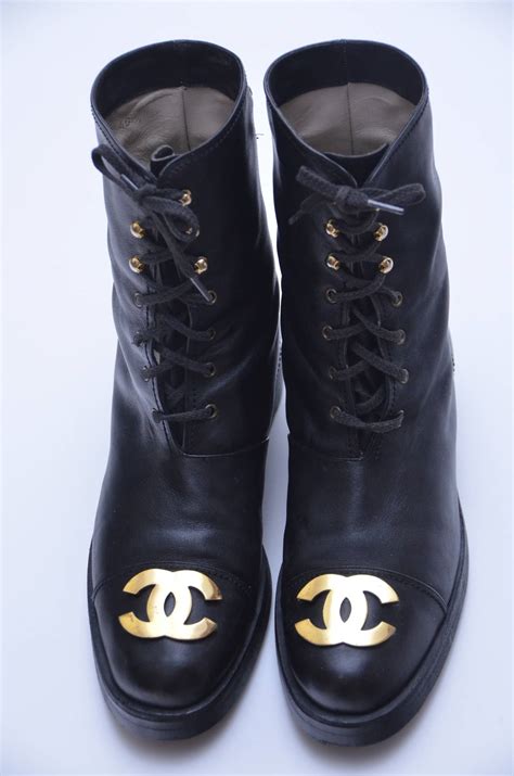 chanel velvet combat boots|vintage Chanel combat boots.